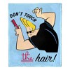 Cartoon Network Johnny Bravo Don'T Touch The Hair Silk Touch Throw Blanket 50x60 Inches - 3 of 4