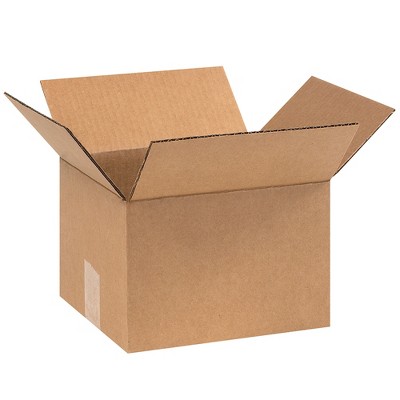 The Packaging Wholesalers Corrugated Boxes 9" x 8" x 6" Kraft 25/Bundle BS090806