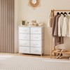 Gulches Modern Tall Fabric Storage Dresser, White, Wooden Top, 8 Drawers, Steel Frame, Anti-Tipping - 2 of 4