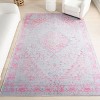 Nuloom Patsy Medallion 8x12 Machine Washable Indoor Area Rug for Living Room Bedroom Dining Room Kitchen, Pink/Ivory - 2 of 4
