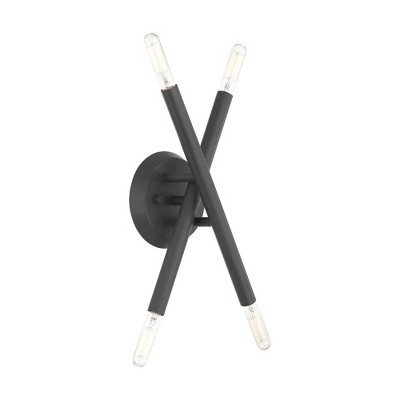 Soho Scandinavian Gray 4-Light Asymmetrical Wall Sconce