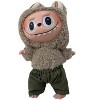 Doll Clothes Superstore Camouflage Knit Shirt with Military Green Hat and Shorts for 17.5 cm Labubu Dolls - 4 of 4