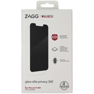 ZAGG (Glass Elite Privacy 360) Protector for Apple iPhone 13 mini - Privacy - 1 of 1