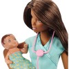 Barbie Baby Doctor Playset with Brunette Doll, 2 Infant Dolls, Exam Table and Accessories - image 3 of 4