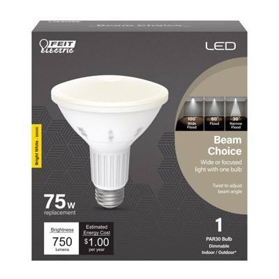 Feit Electric PAR30 E26 (Medium) LED Bulb Bright White 75 Watt Equivalence 1 pk
