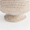 Plum & Post 9.25" x 10.75" Woven Burma Rattan Scalloped Edge Decorative Footed Cachepot Planter - 2 of 4