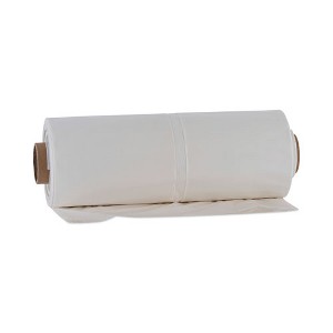 Boardwalk Industrial Drum Liners Rolls, 60 gal, 2.7 mil, 38 x 63, Clear, 1 Roll of 50 Bags - 1 of 4