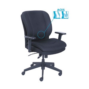 SertaPedic Cosset Ergonomic Task Chair, Supports Up to 275 lb, 19.5" to 22.5" Seat Height, Black - 1 of 4