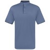 Men's Short Sleeve Henley Polo Shirt with Contrast-Trim - 2 of 4