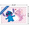 Trends International Disney Lilo and Stitch - Angel and Stitch Framed Wall Poster Prints - 3 of 4