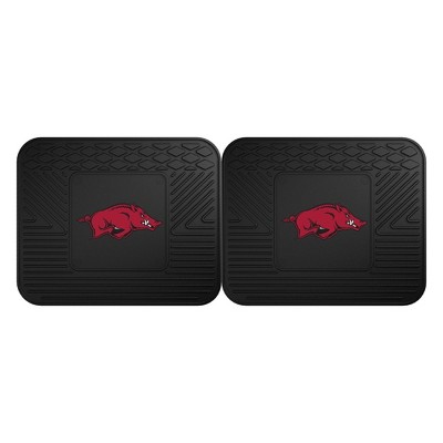 NCAA University of Arkansas Razorbacks Vinyl Utility Mat Set - 2pc