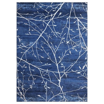 Area Rug Modern Branch Pattern Machine Washable Area Rug