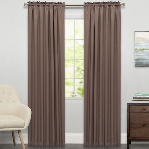 Ripcord Tailored Window Curtain Treatment Single Panel by Sweet Home Collection® - 1 of 3