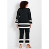 Avenue Women's Plus Size Border Stripe Tunic - 3 of 4