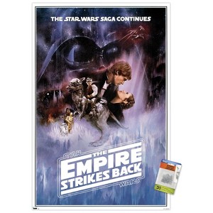 Trends International Star Wars: The Empire Strikes Back - One Sheet (No Billing Block) Unframed Wall Poster Prints - 1 of 4