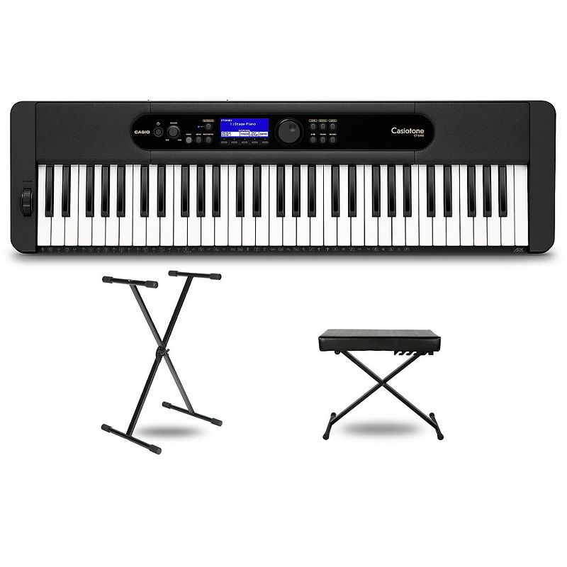 Casio Casiotone CT-S410 Keyboard With Stand and Bench, 1 of 7