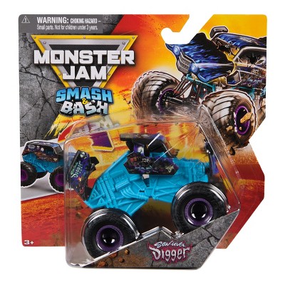 Monster Jam Smash & Bash Son Uva Digger Toy Vehicle Playset 1:64 Scale