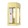 Livex Lighting York 1 - Light Wall Light in  Satin Brass - 3 of 4