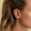 Small Hoop Earrings for Women Tiny Cartilage Hoop Earrings for Men Helix Daith Tragus Ear Hugging Hoop Earrings Sleeper Hypoallergenic Earrings - 3 of 4