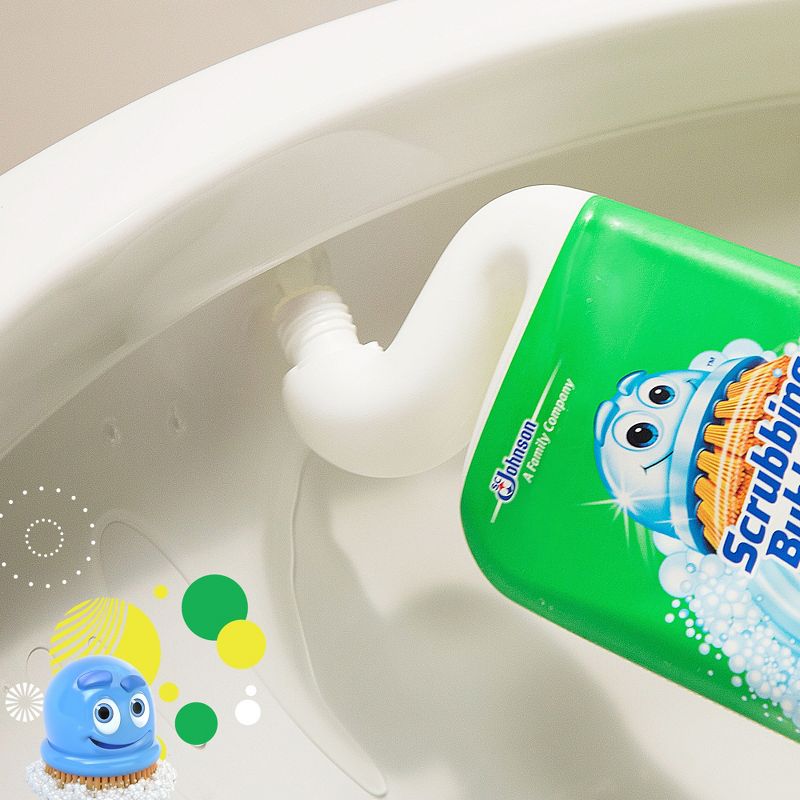 Scrubbing Bubbles Rainshower Scent Bubbly Bleach Gel Toilet Bowl Cleaner - 24oz, 3 of 13