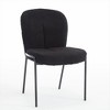 DOMETOUR Iron Foot Dining Chair Set of 2 No Armrest High Back Suitable for Dining Room Living Room Balcony - 2 of 4
