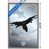 Trends International Marvel Heroic Silhouette - Falcon Framed Wall Poster Prints - 3 of 4