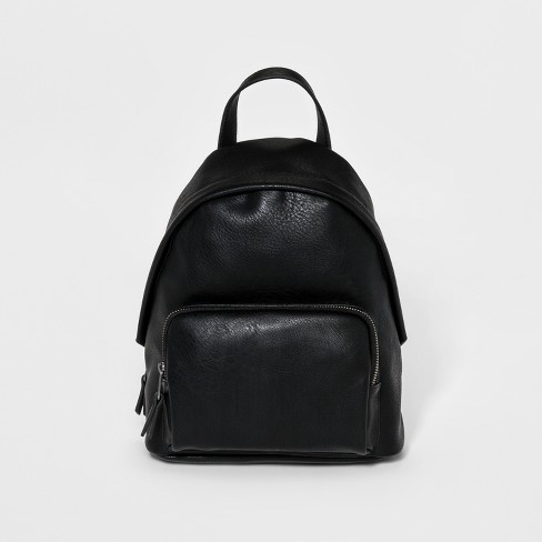 Black Leather Backpack Leather Backpack Black Mini Backpack 