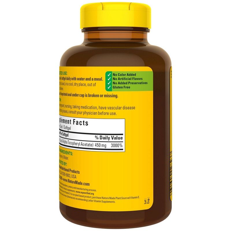 Nature Made Vitamin E 1000 IU (450 mg) dl-Alpha Softgels, 4 of 11