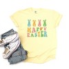 Simply Sage Market Women's Happy Easter Pastel Bunnies Short Sleeve Graphic Tee - 3 of 3
