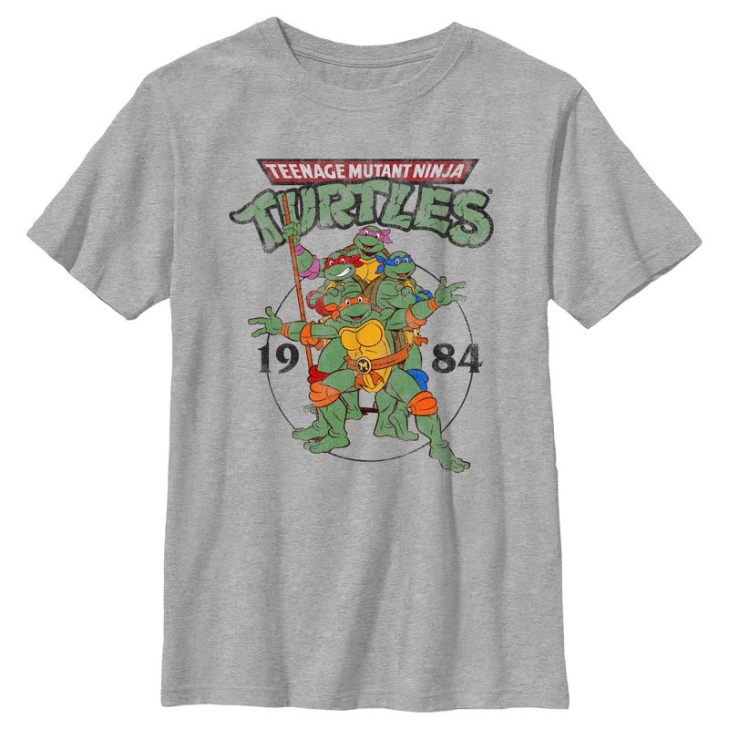 Boy's Teenage Mutant Ninja Turtles 1984 Heroes T-Shirt, 1 of 6