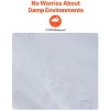 VEVOR Camping Blanket, Large Warm Wearable Stadium Blanket, Waterproof & Windproof, Polyester Fleece, Flame Retardant, 79" x 59", Light Grey - 4 of 4