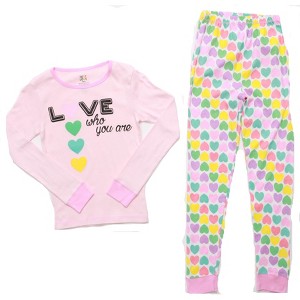 Just Love Girls Printed Pajama Sets - Snug Fitting Cotton PJ Tops & Bottoms for Girls - 1 of 3