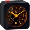 Marathon Mini Non-Ticking Analog Alarm Clock with Auto Back Light And Snooze Function - 2 of 4