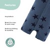 Baby Boy Rompers, 2pk - The Peanutshell® Blue Stars, Navy Green, Newborn to 24 Months - 3 of 4