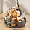 Metal Round Turntable Organizer 360° Rotating Storage Rack Pantry Organizers and Storage Countertop Spice Rack Storage Containers Organizer - 2 of 4