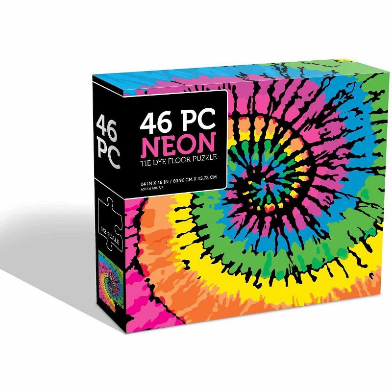 Anker Play Neon Tie Die 46 Piece Jigsaw Puzzle, 1 of 4