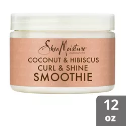 SheaMoisture Smoothie Curl Enhancing Cream for Thick Curly Hair Coconut and Hibiscus - 12oz