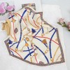 Alilang 100% Mulberry Silk Small Square Scarf Lightweight Head Scarf Neckerchief for Women 20.87 x 20.87 inches - 3 of 4