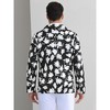Lars Amadeus Men's Slim Fit One Button Prom Floral Print Blazer Jacket - 3 of 4