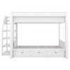 YOOCOZZ Full Size Bunk Bed with Convertible Daybed, Storage Staircase, Bedside Table and Drawers - 2 of 4