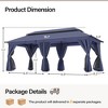 LAUSAINT HOME 10'X 20' Patio Steel Gazebo - 3 of 4