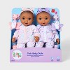 14" Girl Twin Baby Dolls - Gigglescape™ - 4 of 4