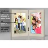 Americanflat 4x6 Inch Hinged Picture Frame with Glass Front - Displays 2 4x6 Inch Pictures, Stands Vertically on Desktop or Table Top , Light Wood - 3 of 4