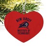 New Jersey Institute of Technology Highlanders Logo Heart Love Wood Christmas Tree Holiday Ornament - image 2 of 3