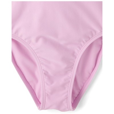 The Children's Place Girls Sleeveless Lace Cut-Out One Piece Swimsuit Purple M (7/8) — фото 3