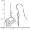 Black Bow Jewelry Sterling Silver South Florida Bulls NCAA Dangle Earrings - 2 of 3