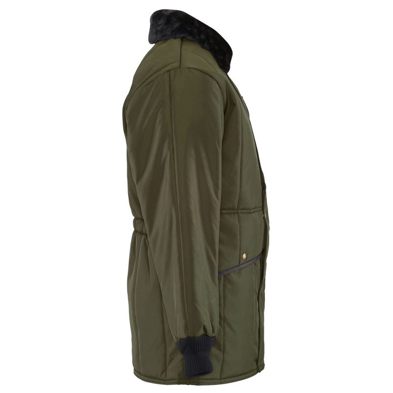RefrigiWear Men's Iron-Tuff Jackoat Insulated Workwear Jacket with Fleece Collar, 5 of 8