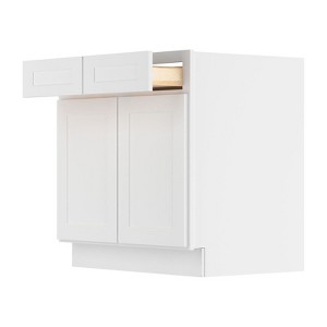 HOMLUX Easy-DIY Shaker White Ready to Assemble Drawer Base Kitchen Cabinet - 1 of 4