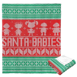 Nickelodeon Nick Rewind Rugrats Santa Babies Silk Touch Throw Blanket 50x60 Inches - 1 of 4