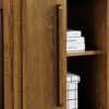 NicBex Vintage Modern Fluted Sideboard Cabinet with Adjustable Storage, Solid Wood Bar Buffet Cabinet for Kitchen Dining&Living Room - 4 of 4